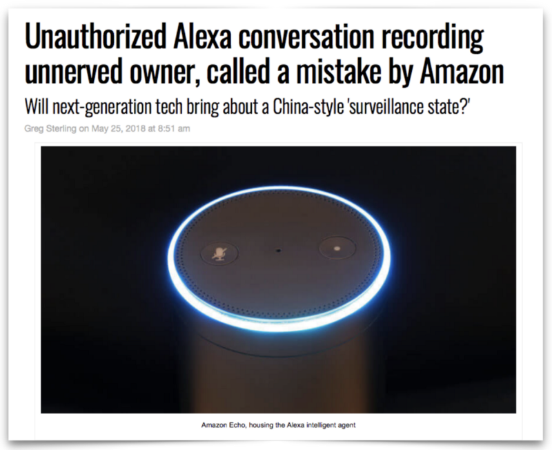 Screenshot of article on Alexa