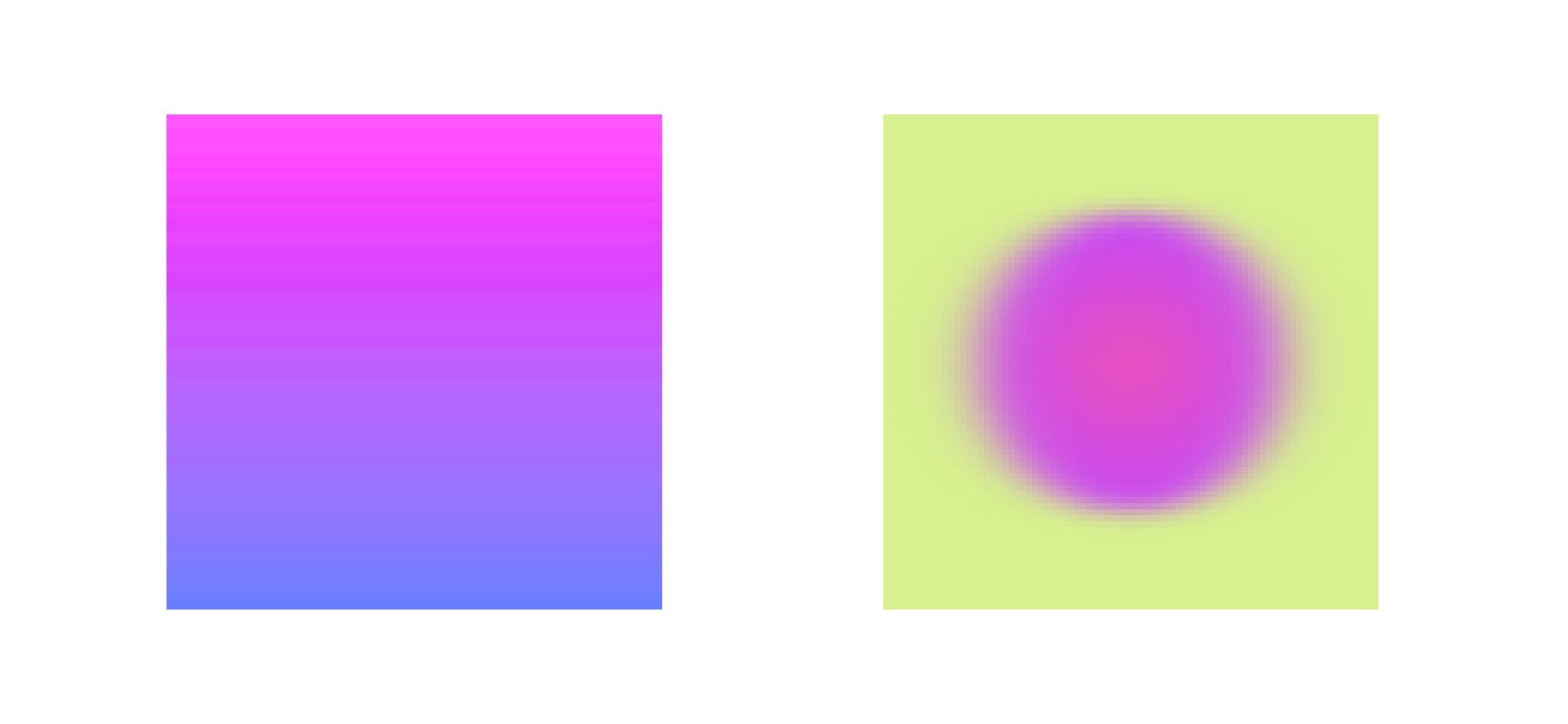 Banding and pixelation. Banding means there’s no smooth transition between a gradient, pixelation means blocks instead of smooth lines