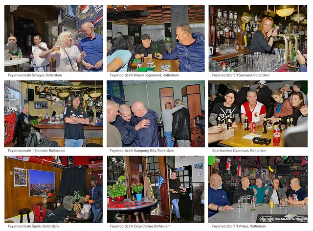 Feyenoord supporters photographed by Otto Snoek